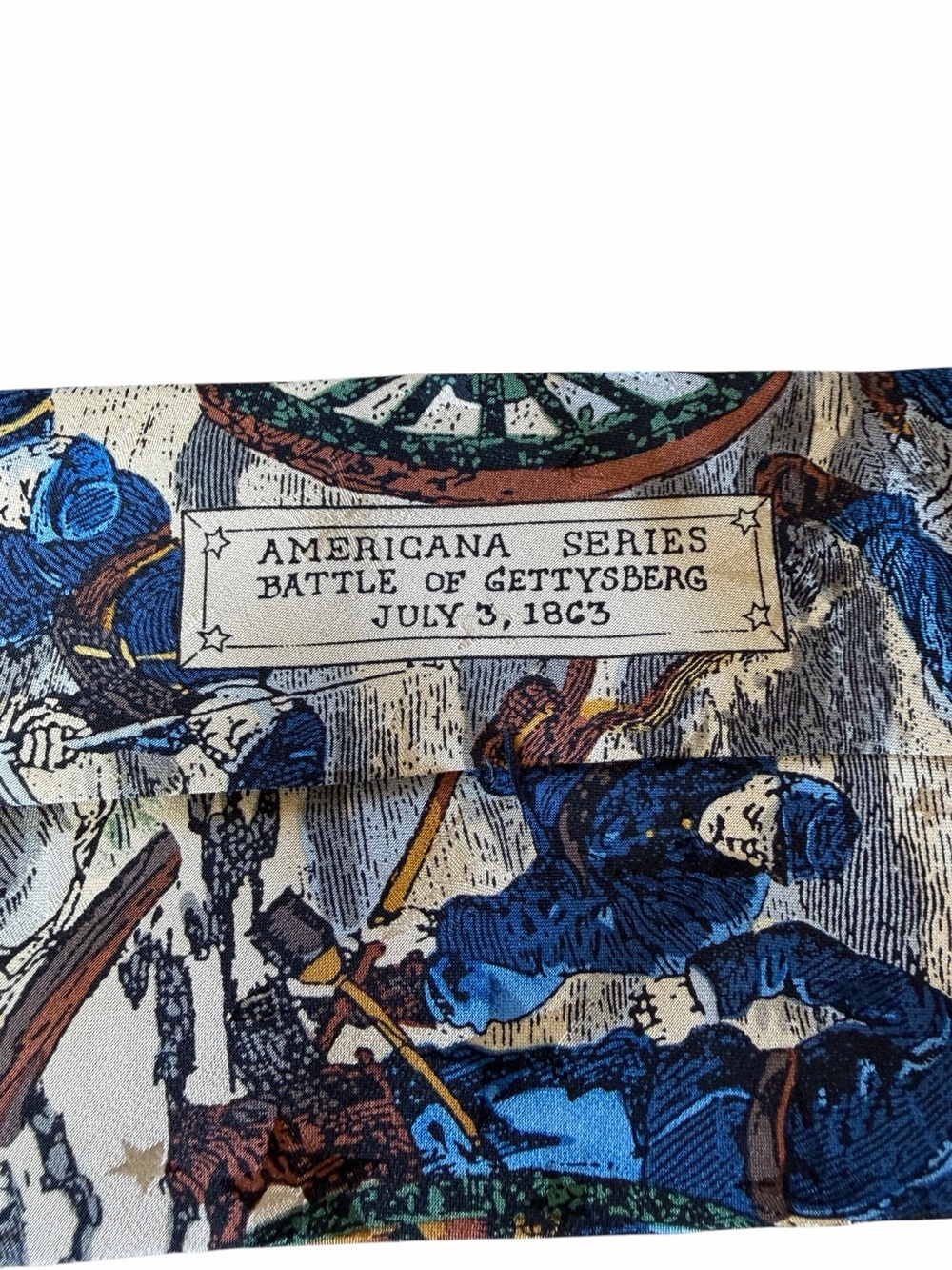 Vintage Tango By Raab Max Americana Series Tie - Battle of Gettysburg - Picture 3 of 4